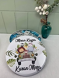 İsimli Bebek Çikolatası Metal Kutu